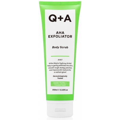 Q+A tělový peeling s Aha kyselinou 250 ml – Zboží Dáma