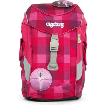 Ergobag batoh Mini Károvaný purpurový