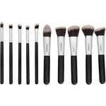 Mimo Makeup Brush Set Kabuki Black 10 ks sada štětců – Zboží Dáma