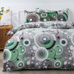 Xpose povlečení mikroplyš ŠÁRKA zelené 140x200 70x90 – Zboží Dáma