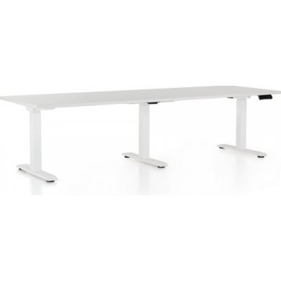 Rauman OfficeTech Long 240 × 80 cm bílá podnož / světle šedý