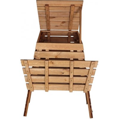 Krušnohorský Nábytek Dřevěný kompostér Pyramida 560 litrů 2HPK – Zboží Dáma