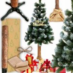 Elma Vánoční stromek na kmenu 180 cm borovice EA0051 – Hledejceny.cz