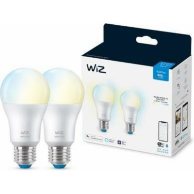 WiZ SET 2x LED žárovka E27 A60 8W 60W 806lm 2700-6500K IP20, stmívatelná