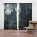 Sablio Závěs Zaklínač Hrad: 2ks 140x250cm – Hledejceny.cz