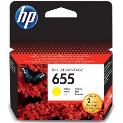 HP 655 originální inkoustová kazeta žlutá CZ112AE – Sleviste.cz