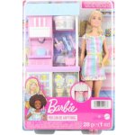 Barbie Prodavačka zmrzliny blondýnka herní set – Zbozi.Blesk.cz