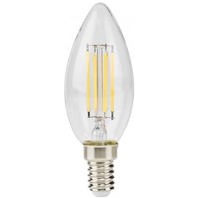 Nedis LBFE14C352 LED žárovka, retro, svíčka, E14, 220V, 4,5W, teplá bílá, 470lm, 2700K, stmívatelná, čirá LBFE14C352 – Hledejceny.cz