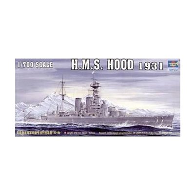 TRUMPETER slepovací model lodi H.M.S. Hood 1931 1:700