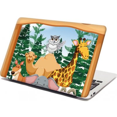 Sablio Samolepka na notebook Zoo - 38x26 cm – Zboží Živě