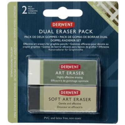 DERWENT Dual Eraser Pack - balení 2 ks – Zboží Dáma