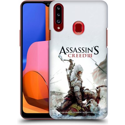 Zadní obal pro mobil Samsung Galaxy A20s - HEAD CASE - Assassins Creed III - Connor sekyra (Plastový kryt, obal, pouzdro na mobil Samsung Galaxy A20s - Herní motiv - Assassins Creed 3 - Connor váleční