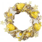 Velikonoční věnec, žlutý 22 cm – Hledejceny.cz