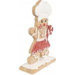 Vánoční dekorace perníček s lízátkem Gingerbread Man - 14*5*21 cm - Clayre & Eef – Hledejceny.cz
