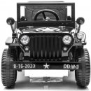 Mamido elektrický vojenský jeep Willys 4x4 černá