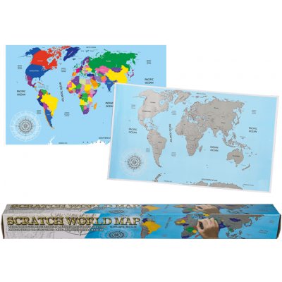 Stírací mapa světa – Zboží Dáma