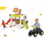 Smoby Set hrací centrum Fun Center 150 cm a traktor RX Bull s přívěsem červený – Hledejceny.cz