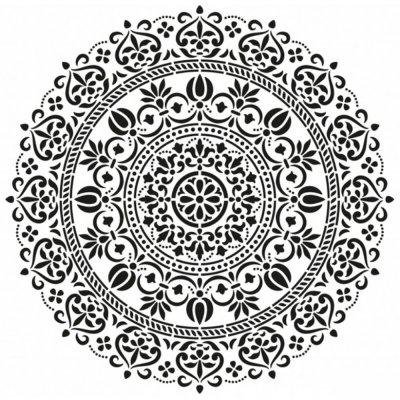 Cadence Šablona 25x25 cm Ornamentální mandala – Sleviste.cz