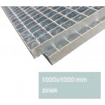Podlahový rošt pozinkovaný 1000×1000 mm – Sleviste.cz