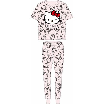 Hello Kitty 53042418 dámské pyžamo kr.rukáv starorůžové – Zbozi.Blesk.cz