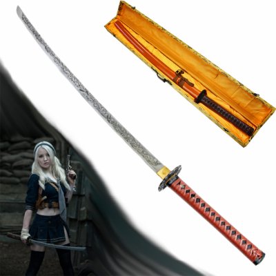 Chladné Zbraně Fantasy katana "BABYDOLL" Sucker Punch ocelová replika ostrá! – Zboží Mobilmania