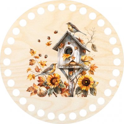 Chráněná dílna Dřevěný svět Dno, víko, kruh 15 cm, Ptačí budka – Hledejceny.cz