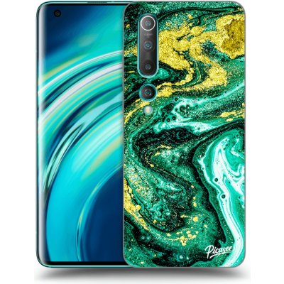 Pouzdro Picasee silikonové Xiaomi Mi 10 - Green Gold čiré – Zbozi.Blesk.cz