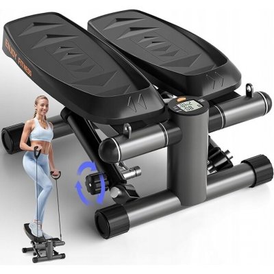 Mini stepper 2v1 pro domácí cvičení s lany a 16 nastavitelnými režimy, Vannect – Zboží Dáma