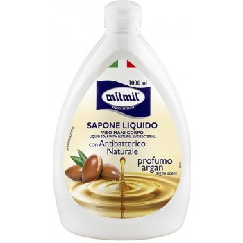 Mil Mil Sapone Liquido Argan Antibatterico Naturale antibakteriální mýdlo s vůní arganu 1 l
