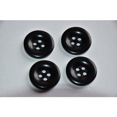 Knoflík čtyřdírkový 25mm černá – Hledejceny.cz