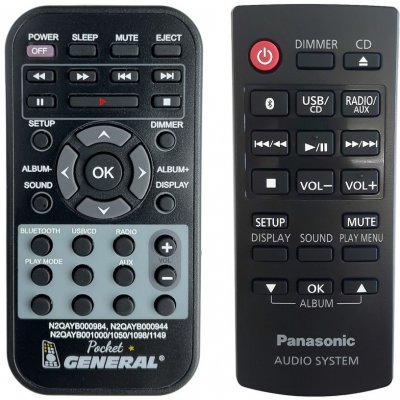 Dálkový ovladač General Panasonic N2QAYB001093 – Zboží Živě