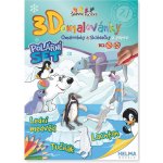 3D omalovánka A4 SET Polární medvěd lachtan tučňák – Zboží Mobilmania