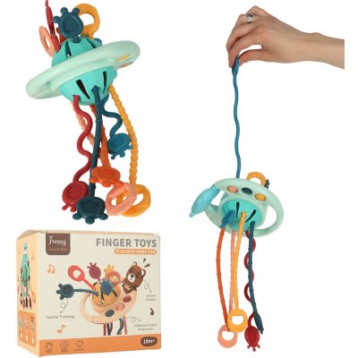 Montessori Smyslová kousátka s lanovými knoflíky – Zboží Mobilmania