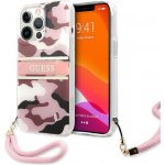 Pouzdro Guess iPhone 13 Pro / 13 Camo Strap Collection růžové – Hledejceny.cz