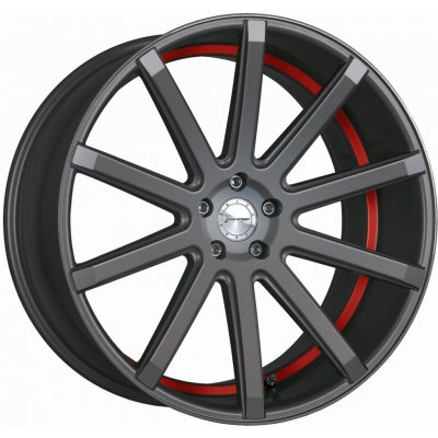 Corspeed DEVILLE 10,5x20 5x112 ET35 gunmetal trim red – Hledejceny.cz