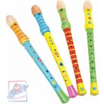 Woody dřevo flétna dětská 33 cm barevná – Zboží Dáma