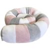 Dekorační polštář Aesthetic Víceúčelový válec Baby Girl bílá/růžová pure/šedá světlá 1,2 m