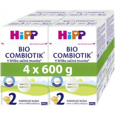 HiPP 2 Combiotik kojenecké mléko BIO 4x600g – Zboží Dáma