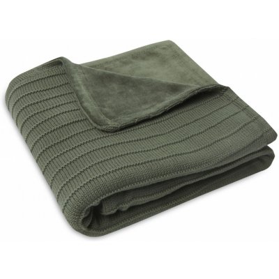 Jollein Deka pletená fleece Pure Knit Leaf Green