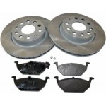 Sada přední brzdové kotouče + destičky AUDI SEAT ŠKODA OCTAVIA II VW | Zboží Auto