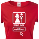 Bezvatriko.cz Canvas 0412 na rozlučku Game over start multiplayer Červená – Hledejceny.cz