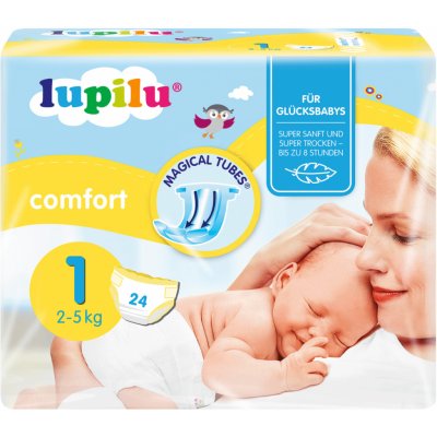 Lupilu Premium Comfort 1 Newborn 2-5 kg 24 ks