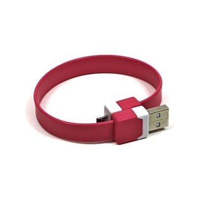 Logo KUAMXJS03UQL USB (2.0), USB A M- USB micro M, 0,25m, růžový