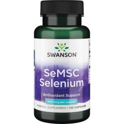 Swanson SeMSC Selenium 200 mcg 120 kapslí