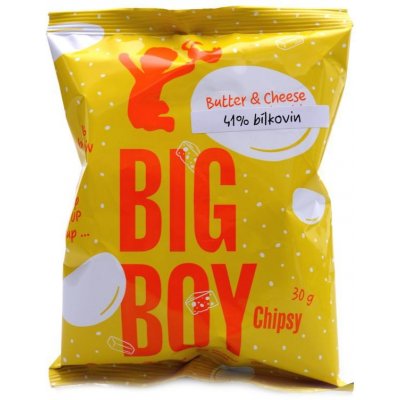 Big Boy Proteinové chipsy s příchutí jarní cibulky a smetany 50 g – Zboží Mobilmania