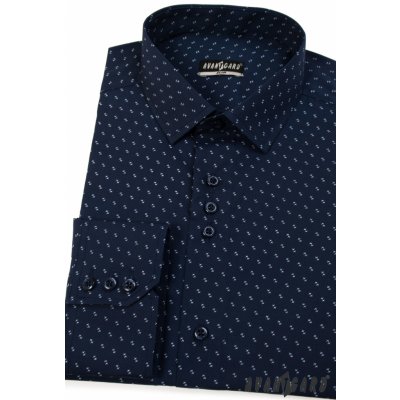 Avantgard pánská košile slim modrá 125-3108 – Zboží Mobilmania