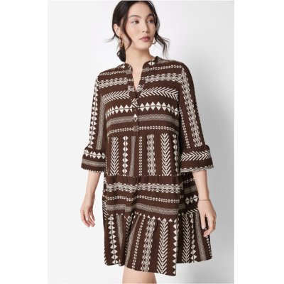 esmara Dámské tunikové šaty hnědá – Zboží Dáma
