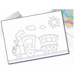 Radost v písku Šablona na pískování jednoduchý vláček A5 148 x 210 mm – Zboží Dáma Radost v písku Šablona na pískování jednoduchý vláček A5 148 x 210 mm – Zboží Dáma