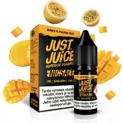 Just Juice Salt Mango & Passion Fruit 10 ml 11 mg – Hledejceny.cz