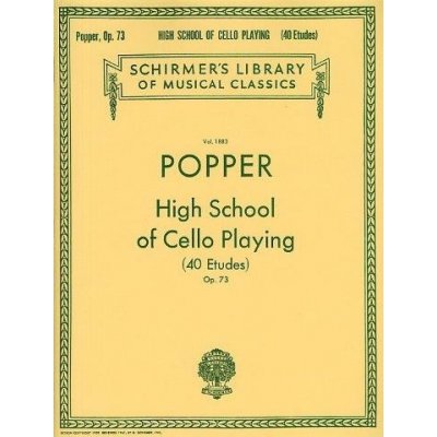 David Popper High School Of Cello Playing Opus. 73 noty na violoncello – Hledejceny.cz